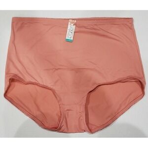 Womens Plus Size Underwear 4XL‎ Lingerie Barbra Solid Color Coral Peach NEW